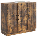 Sideboard Røget eg 89 x 34,5 x 77 cm Konstrueret træ