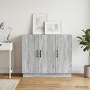 Sideboard Grå sonoma-eg 89 x 34,5 x 77 cm Konstrueret træ