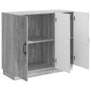 Sideboard Grå sonoma-eg 89 x 34,5 x 77 cm Konstrueret træ