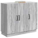 Sideboard Grå sonoma-eg 89 x 34,5 x 77 cm Konstrueret træ