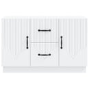 Sideboard med skuffe Hvid 89 x 34,5 x 57 cm Konstrueret træ