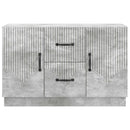 Sideboard med skuffe Betongrå 89 x 34,5 x 57 cm Konstrueret træ