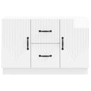 Sideboard Hvid højglans 89 x 34,5 x 57 cm Konstrueret træ