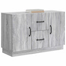 Sideboard Grå sonoma-eg 89 x 34,5 x 57 cm Konstrueret træ