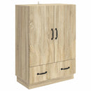 Sideboard Sonoma-eg 66 x 34,5 x 92 cm Konstrueret træ