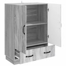Sideboard Grå sonoma-eg 66 x 34,5 x 92 cm Konstrueret træ