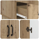 Sideboard Artisan-eg 66 x 34,5 x 92 cm Konstrueret træ