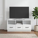 TV-skab med skuffe Hvid 102 x 34,5 x 47 cm Konstrueret træ