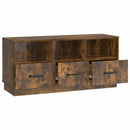 TV-skab med skuffe Røget eg 102 x 34,5 x 47 cm Konstrueret træ