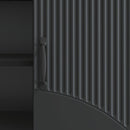 TV-skab Sort 150 x 31 x 47 cm Konstrueret træ