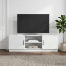 TV-skab Hvid højglans 150 x 31 x 47 cm Konstrueret træ