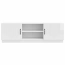 TV-skab Hvid højglans 150 x 31 x 47 cm Konstrueret træ
