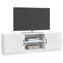 TV-skab Hvid højglans 150 x 31 x 47 cm Konstrueret træ