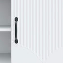 TV-skab Hvid 102 x 34,5 x 47 cm Konstrueret træ
