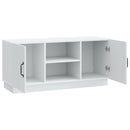 TV-skab Hvid 102 x 34,5 x 47 cm Konstrueret træ