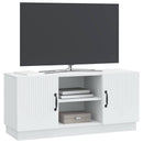TV-skab Hvid 102 x 34,5 x 47 cm Konstrueret træ