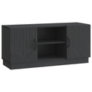 TV-skab Sort 102 x 34,5 x 47 cm Konstrueret træ