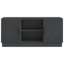 TV-skab Sort 102 x 34,5 x 47 cm Konstrueret træ