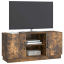 TV-skab Røget eg 102 x 34,5 x 47 cm Konstrueret træ
