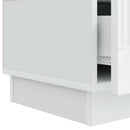 TV-skab med skuffe Hvid 147 x 34,5 x 27 cm Konstrueret træ