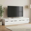 TV-skab Hvid højglans 147 x 34,5 x 27 cm Konstrueret træ