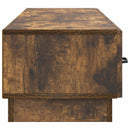 TV-skab med skuffe Røget eg 147 x 34,5 x 27 cm Konstrueret træ