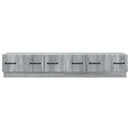 TV-skab Grå sonoma-eg 147 x 34,5 x 27 cm Konstrueret træ