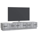 TV-skab Grå sonoma-eg 147 x 34,5 x 27 cm Konstrueret træ