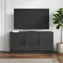 TV-skab Sort 99 x 34,5 x 47 cm Konstrueret træ