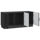 TV-skab Sort 99 x 34,5 x 47 cm Konstrueret træ