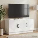 TV-skab Hvid højglans 99 x 34,5 x 47 cm Konstrueret træ