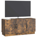 TV-skab Røget eg 99 x 34,5 x 47 cm Konstrueret træ