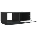 Sofabord Sort 90 x 50 x 37 cm Konstrueret træ