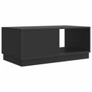 Sofabord Sort 90 x 50 x 37 cm Konstrueret træ