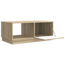 Sofabord Sonoma-eg 90 x 50 x 37 cm Konstrueret træ