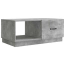 Sofabord Betongrå 90 x 50 x 37 cm Konstrueret træ