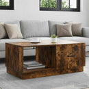 Sofabord Røget eg 90 x 50 x 37 cm Konstrueret træ