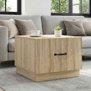 Sofabord med skuffe Sonoma-eg 49 x 50 x 37 cm Konstrueret træ