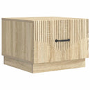 Sofabord med skuffe Sonoma-eg 49 x 50 x 37 cm Konstrueret træ