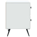 Natskab 2 pcs Hvid 43 x 34,5 x 47,5 cm Konstrueret træ