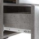 Natskab 2 pcs Betongrå 43 x 34,5 x 47,5 cm Konstrueret træ