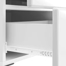 Natskab 2 pcs Hvid højglans 43 x 34,5 x 47,5 cm Konstrueret træ