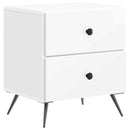 Natskab 2 pcs Hvid højglans 43 x 34,5 x 47,5 cm Konstrueret træ