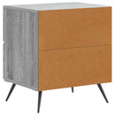 Natskab 2 pcs Grå sonoma-eg 43 x 34,5 x 47,5 cm Konstrueret træ