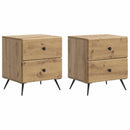 Natskab 2 pcs Artisan-eg 43 x 34,5 x 47,5 cm Konstrueret træ