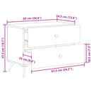 Natskab Gammelt træ 62 x 34,5 x 47,5 cm Konstrueret træ