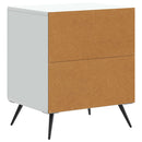 Natskab 2 pcs Hvid 43 x 34,5 x 50 cm Konstrueret træ