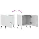 Natskab 2 pcs Hvid 43 x 34,5 x 50 cm Konstrueret træ