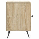 Natskab 2 pcs Sonoma-eg 43 x 34,5 x 50 cm Konstrueret træ