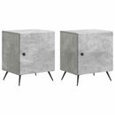 Natskab 2 pcs Betongrå 43 x 34,5 x 50 cm Konstrueret træ